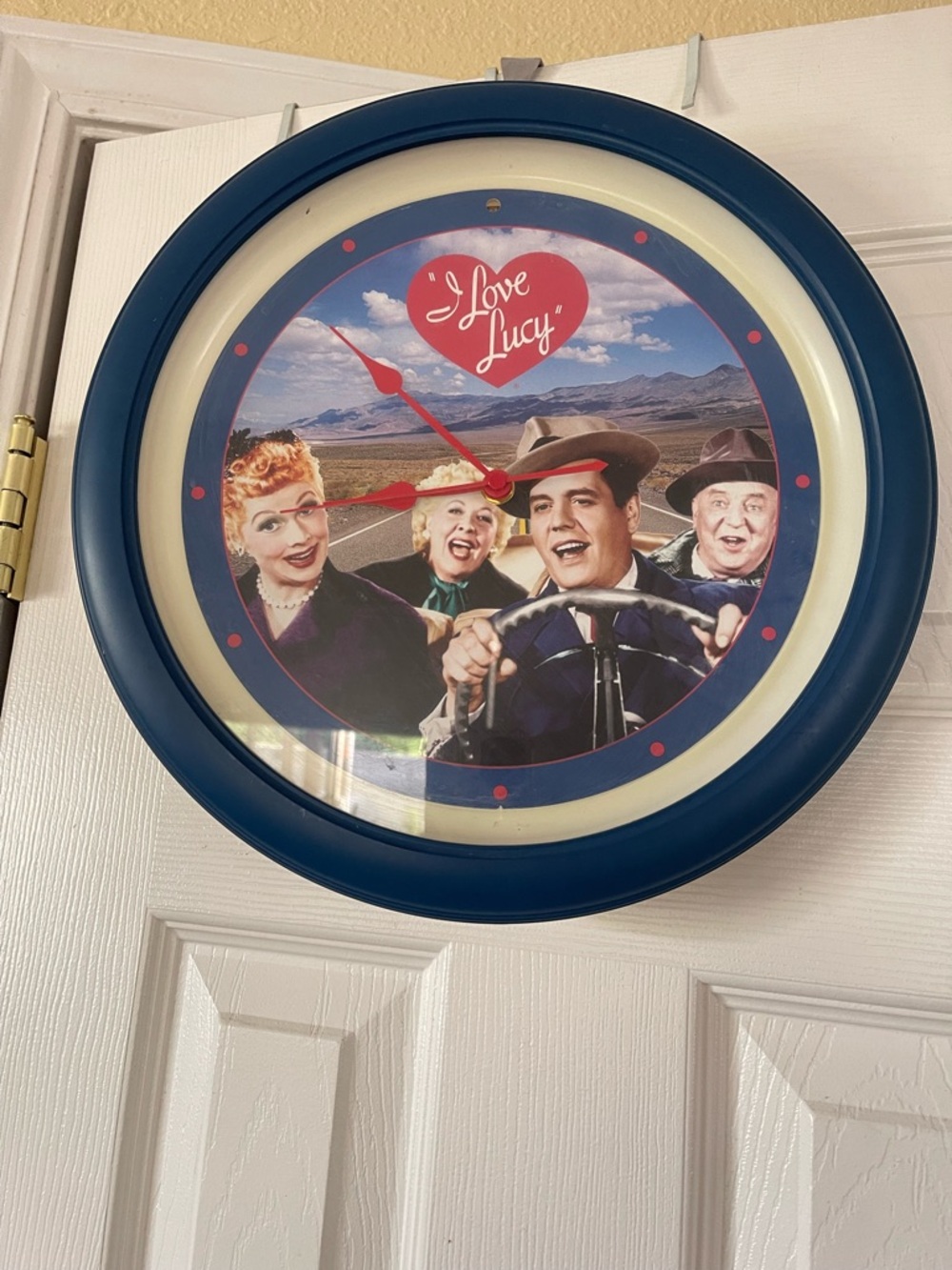 I Love Lucy Blue VINTAGE Wall Clock - Classic TV Collectible